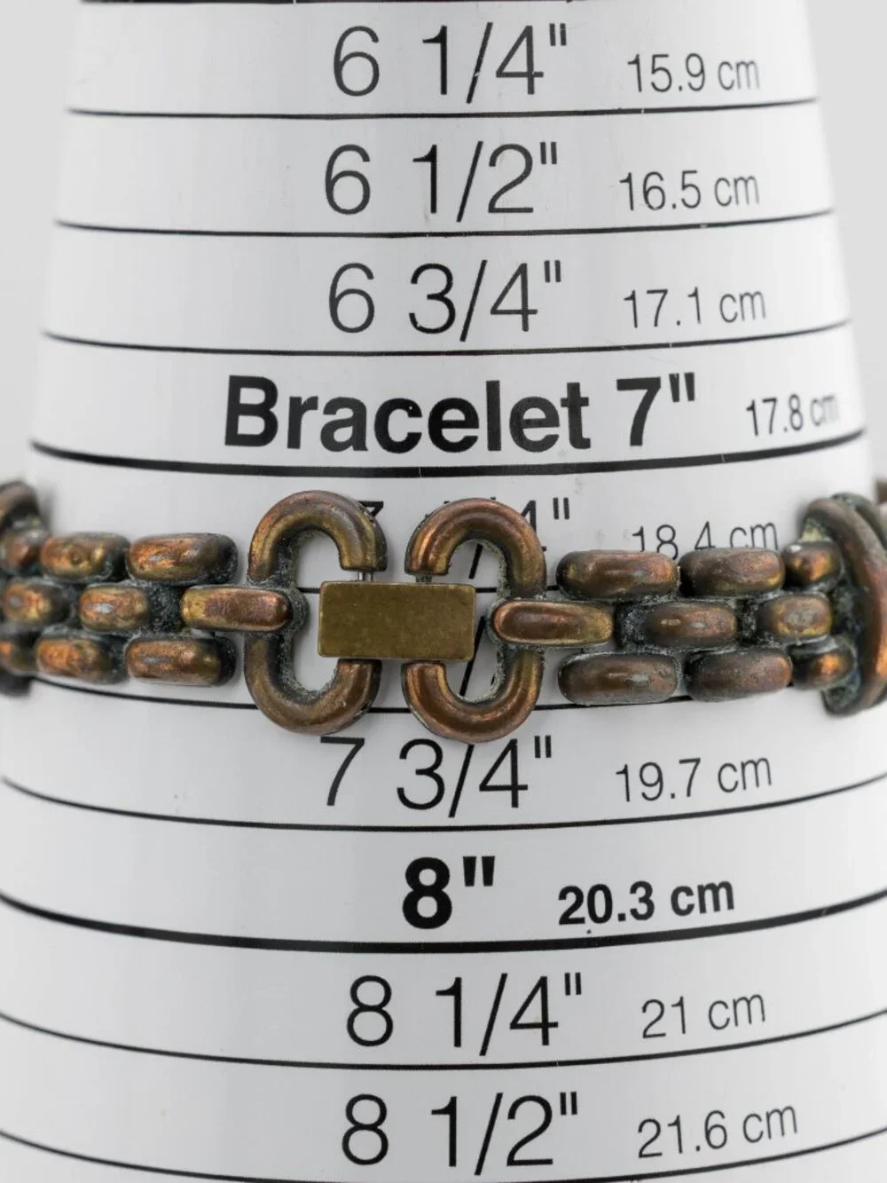 FOSSIL EC-8774 Vintage Brass Tone Chain Quartz Analog Women's Watch New Battery